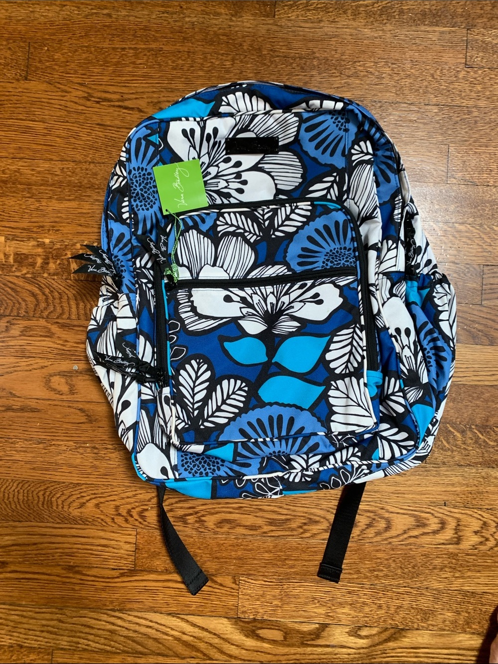 Vera Bradley Blue White Floral Kids Backpack
